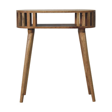 Ariella Console Table | Oak Mango Wood Open Shelf