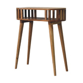Ariella Console Table | Oak Mango Wood Open Shelf