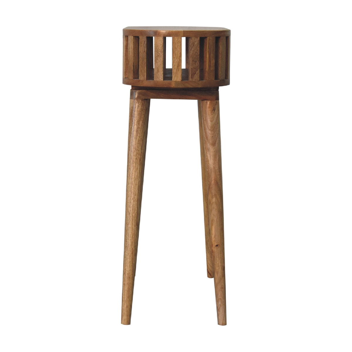 Ariella Console Table | Oak Mango Wood Open Shelf