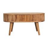 Stripe Coffee Table | Oak-Ish Solid Mango Wood