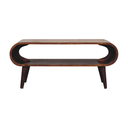 Amaya Nordic Style Coffee Table | Chestnut Mango Wood