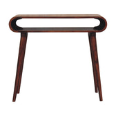 Amaya Nordic Style Console Table | Chestnut Solid Mango Wood