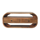2-Drawer Curved Edge TV Media Unit
