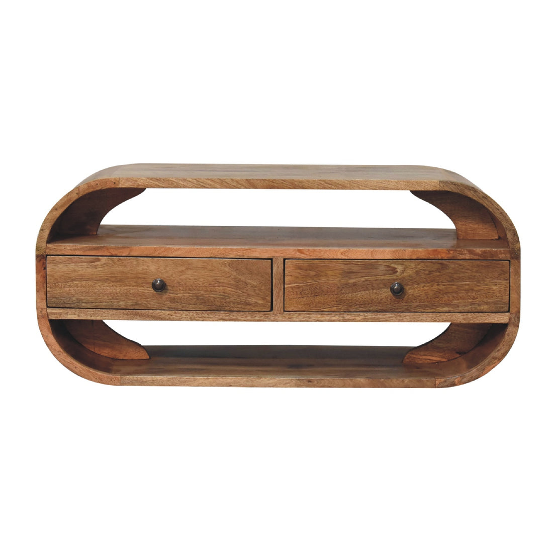 2-Drawer Curved Edge TV Media Unit