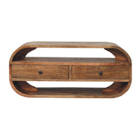 2-Drawer Curved Edge TV Media Unit