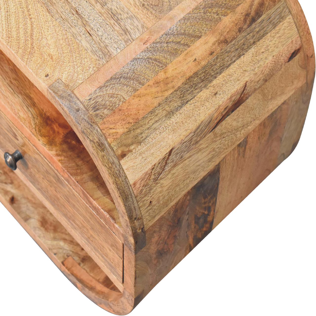 Curved Edge Media Unit with 2 Drawers