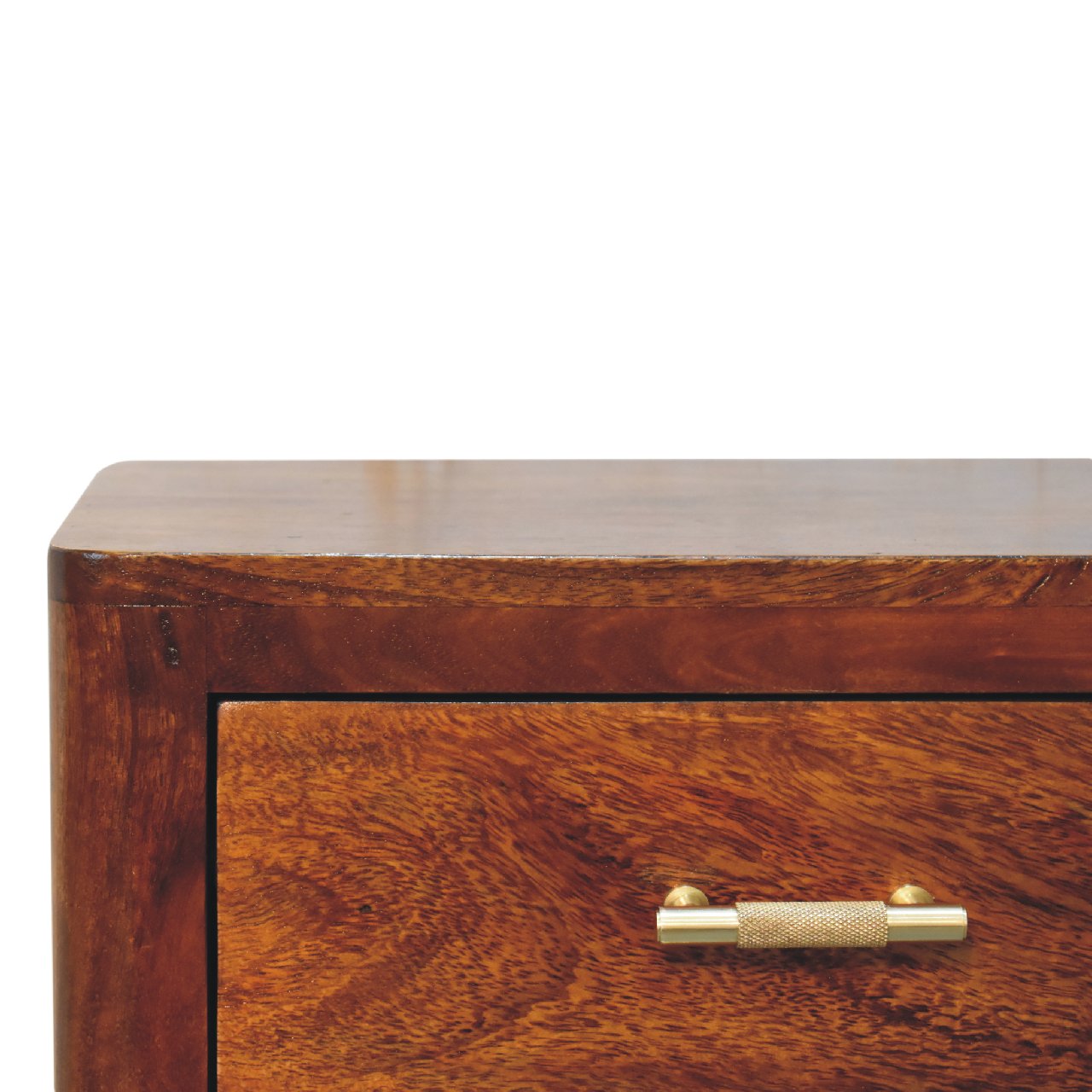 Luca Bedside Table | Chestnut Solid Mango Wood