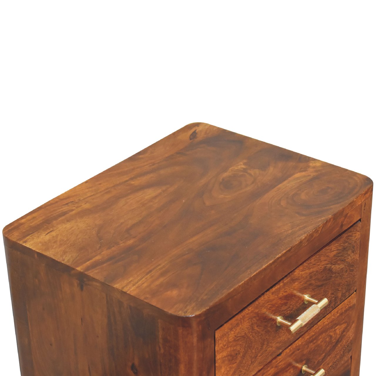 Luca Bedside Table | Chestnut Solid Mango Wood