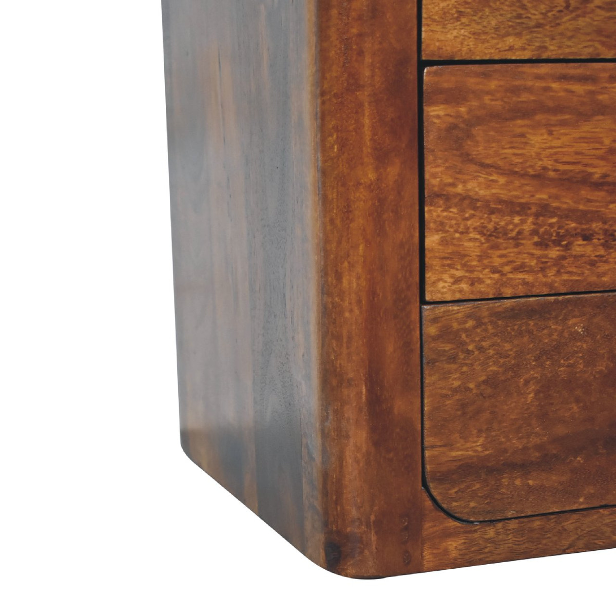Luca Bedside Table | Chestnut Solid Mango Wood