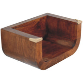 Indira Chestnut Floating Bedside Table | Wall-Mounted