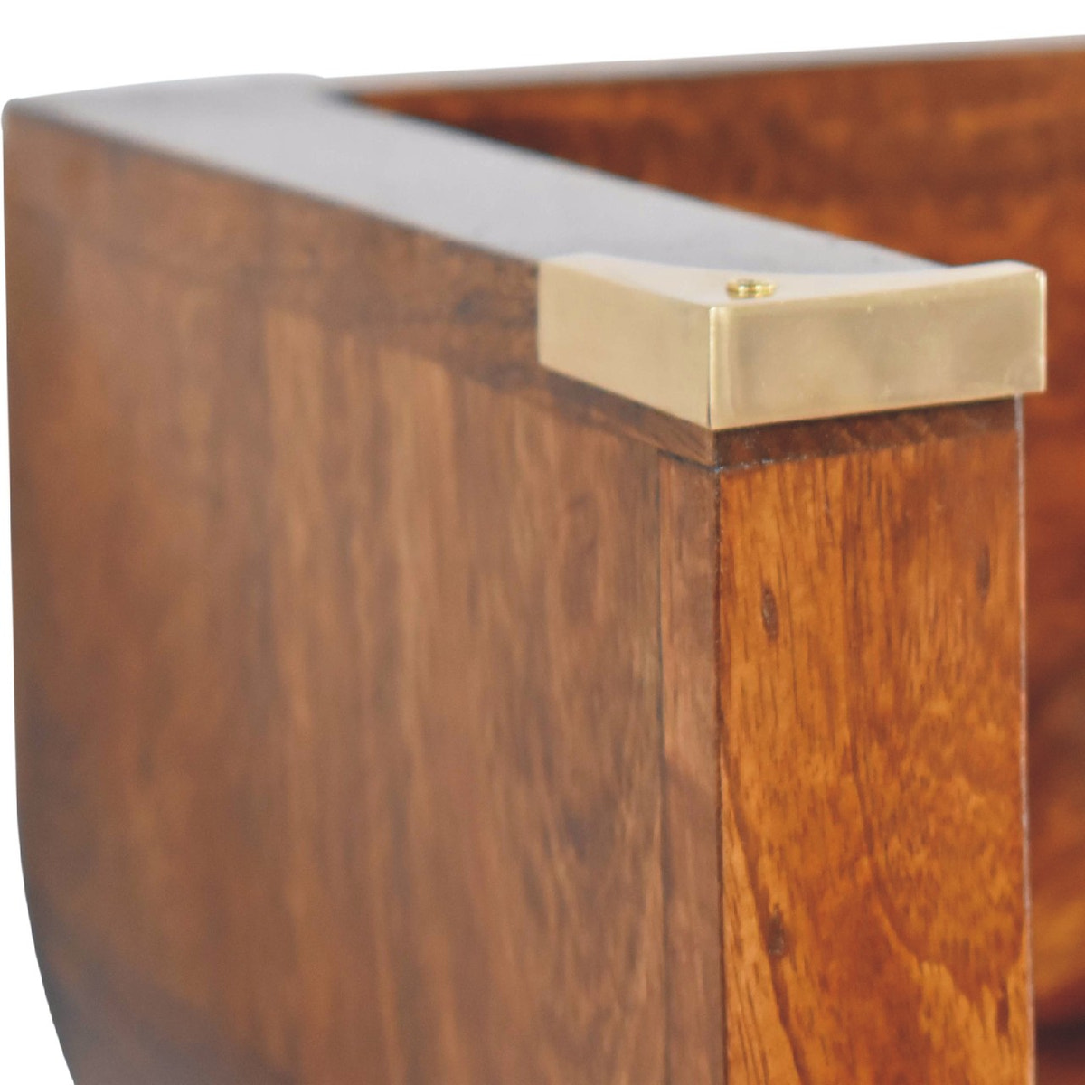 Indira Chestnut Floating Bedside Table | Wall-Mounted