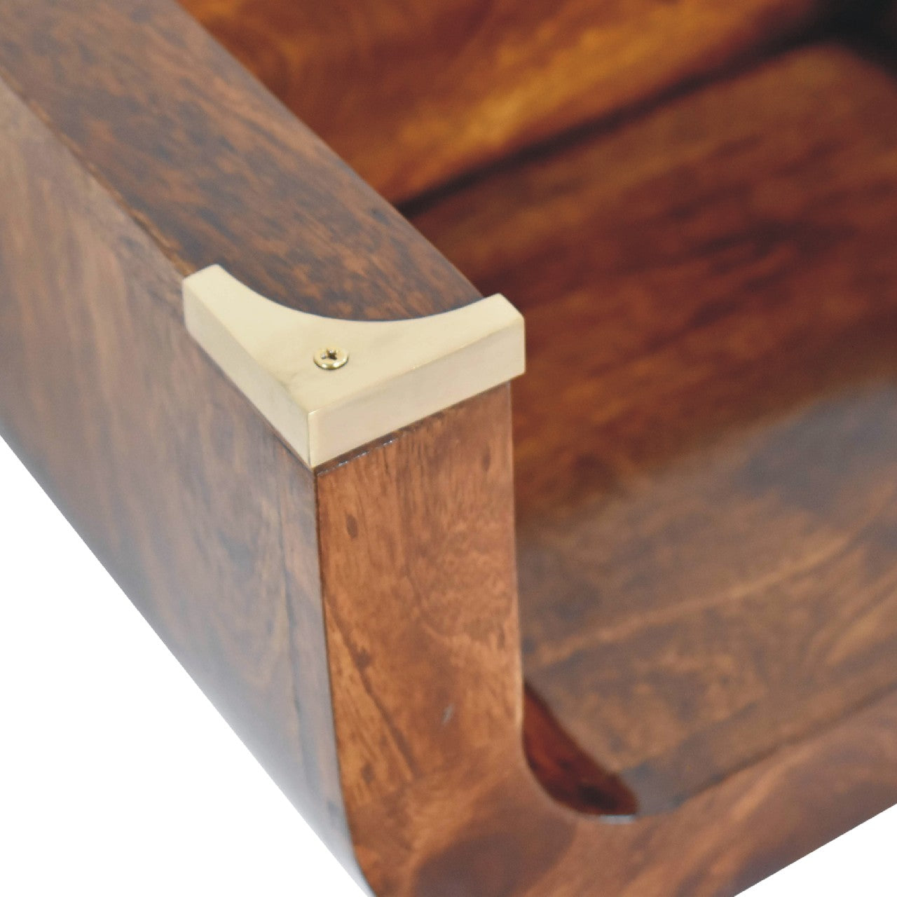 Indira Chestnut Floating Bedside Table | Wall-Mounted