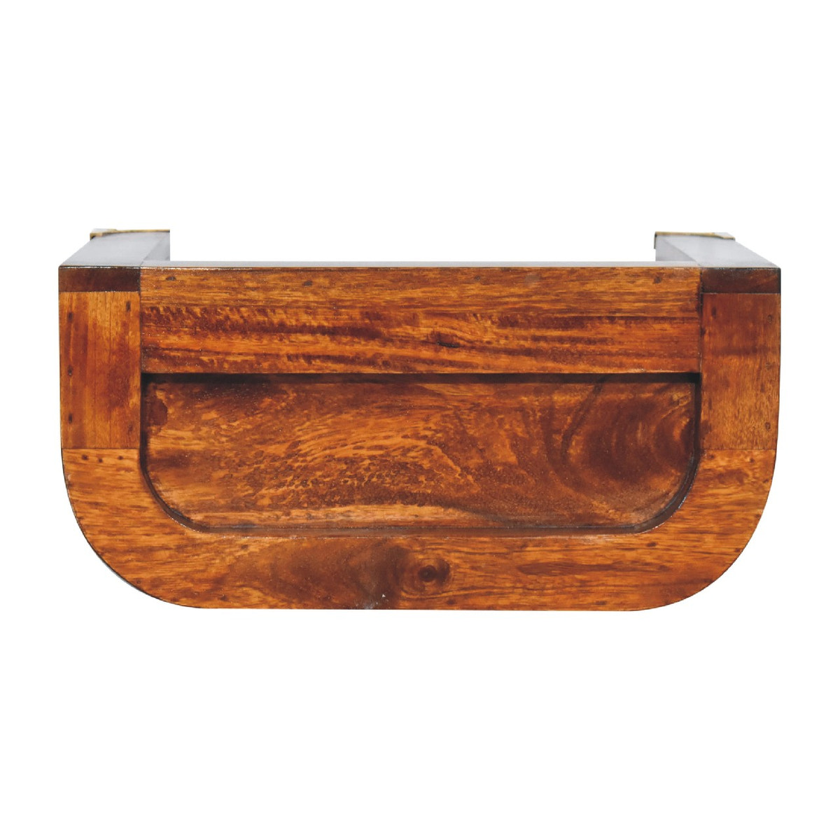 Indira Chestnut Floating Bedside Table | Wall-Mounted
