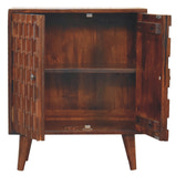 Chestnut Pineapple Carved Chest of Drawers | Hand-Carved