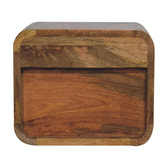 Oak-ish Floating Open Bedside Table | Wall-Mounted