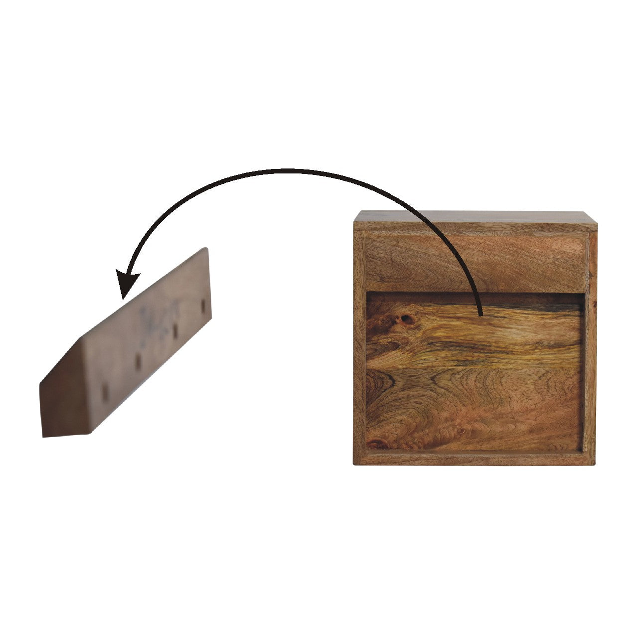 Floating Mini Classic Bedside Table | Wall-Mounted