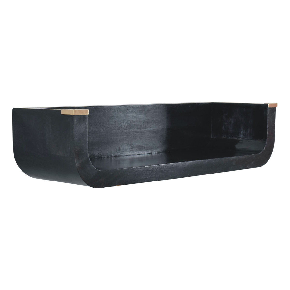 Indira Floating Console Table | Black Mango Wood