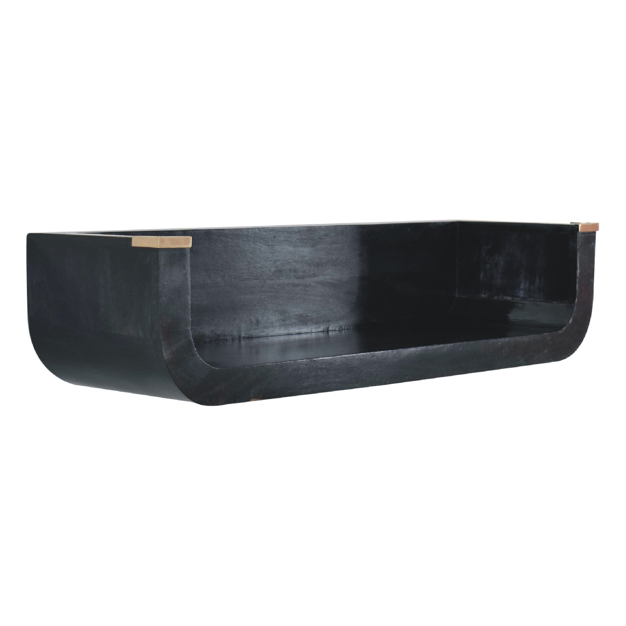 Indira Floating Console Table | Black Mango Wood