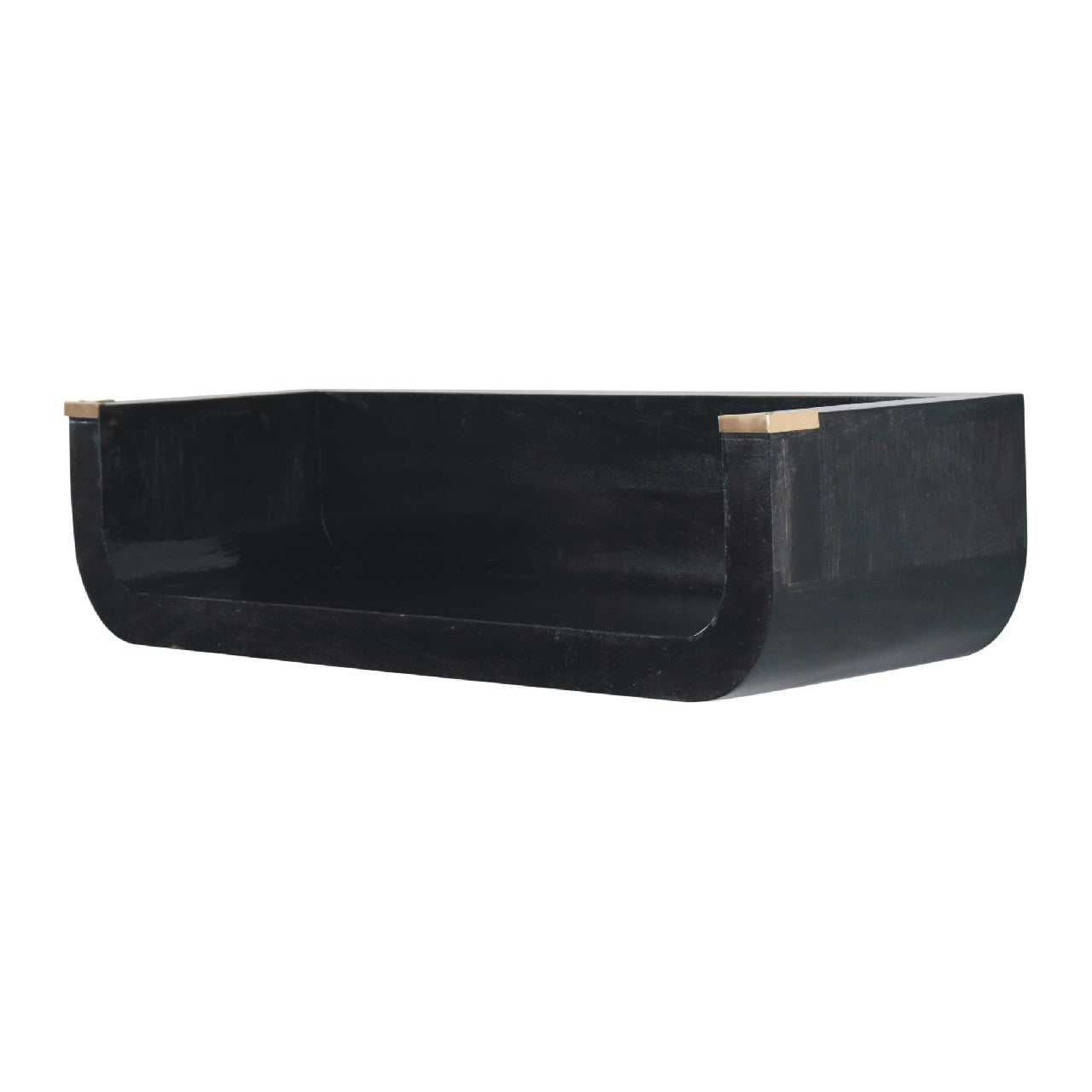 Indira Floating Console Table | Black Mango Wood