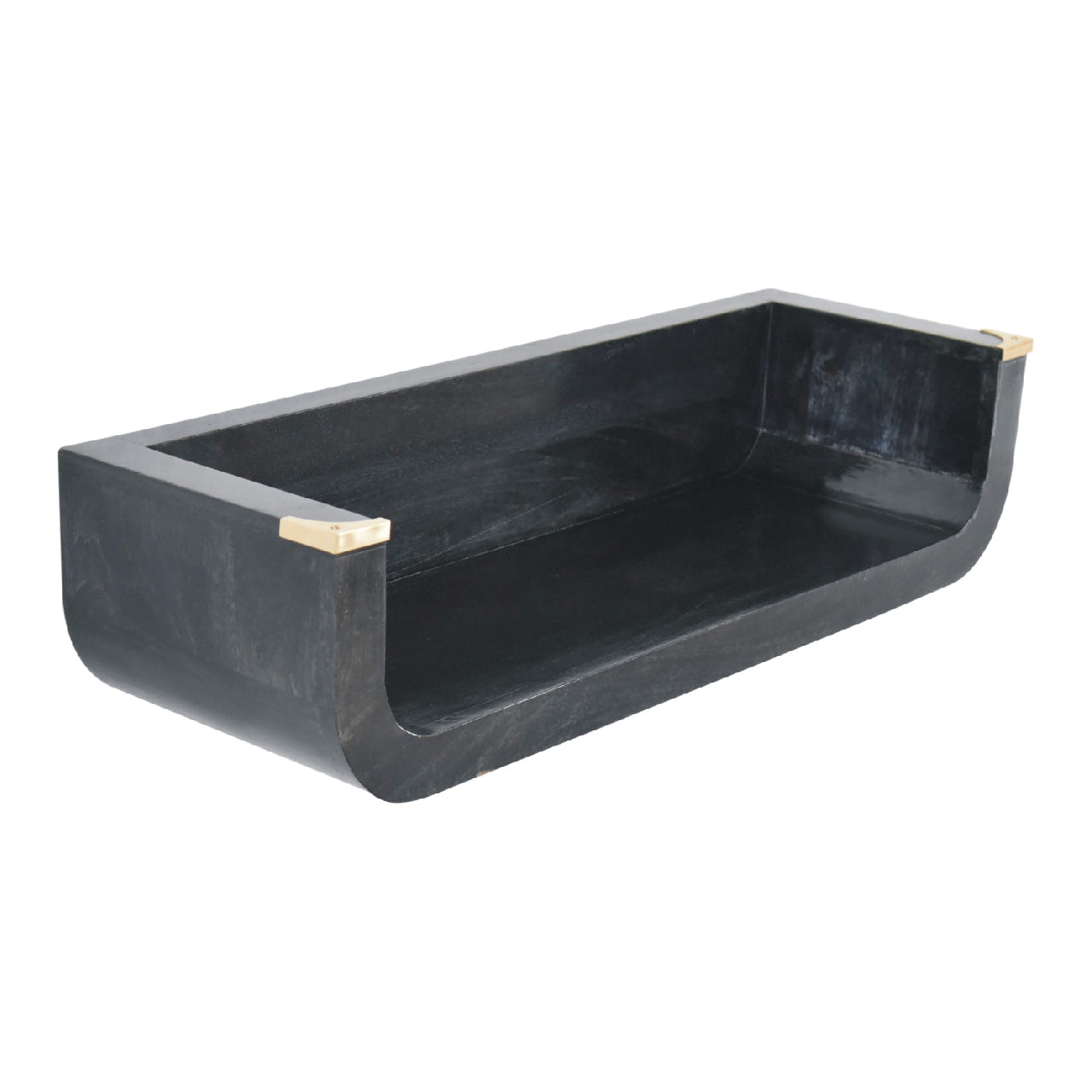 Indira Floating Console Table | Black Mango Wood