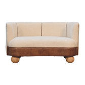 Boucle Cream Buffalo Small Sofa