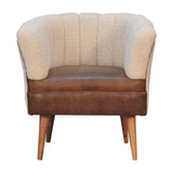 Boucle Cream Buffalo Armchair
