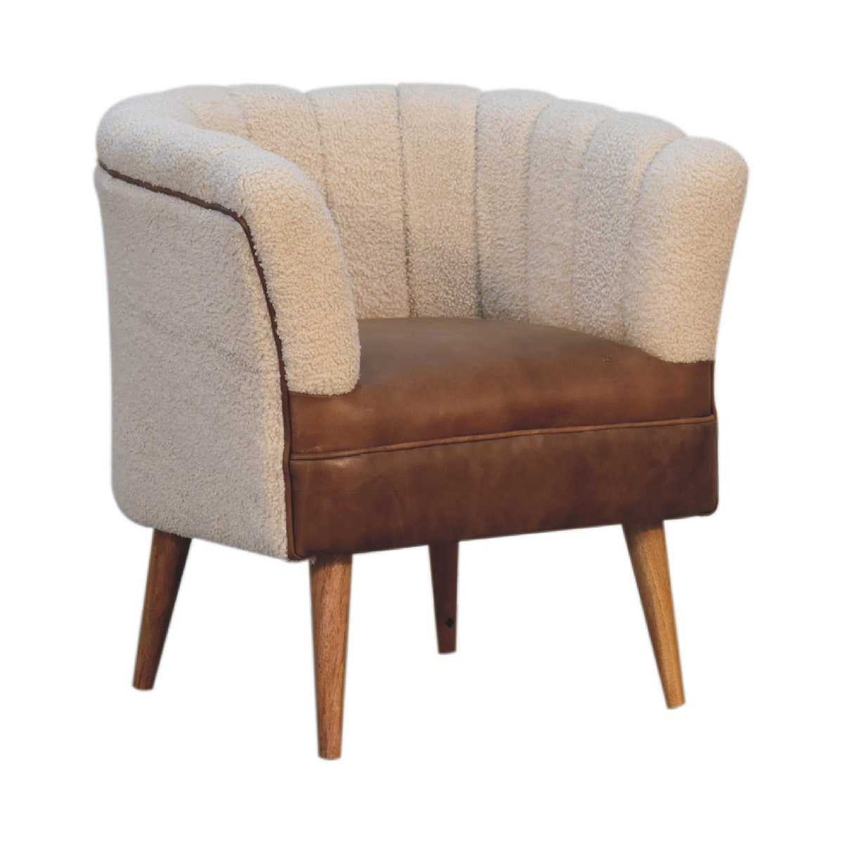 Boucle Cream Buffalo Chair