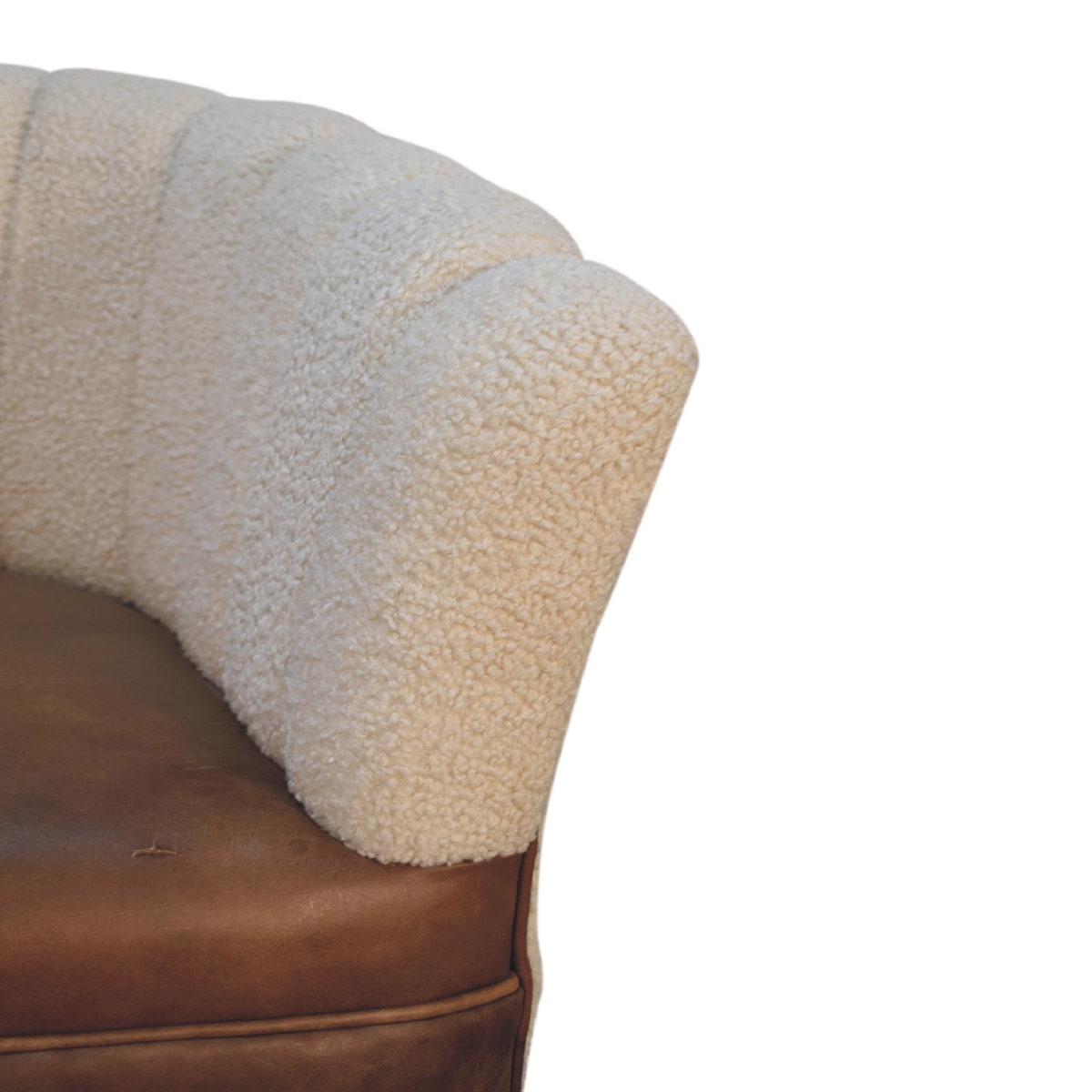 Boucle Cream Buffalo Chair