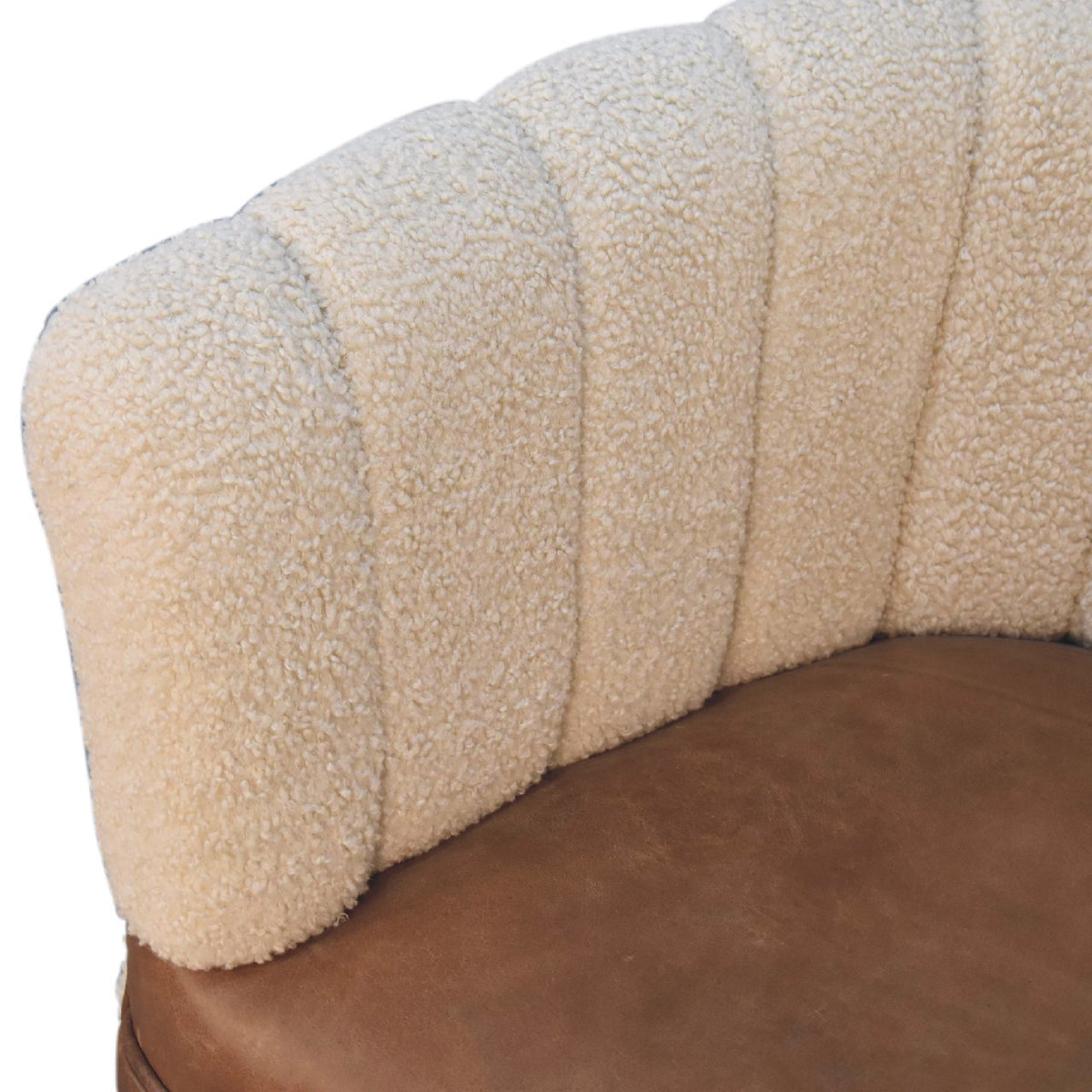 Boucle Cream Buffalo Chair