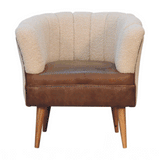 Boucle Cream Buffalo Armchair