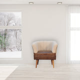 Boucle Cream Buffalo Armchair