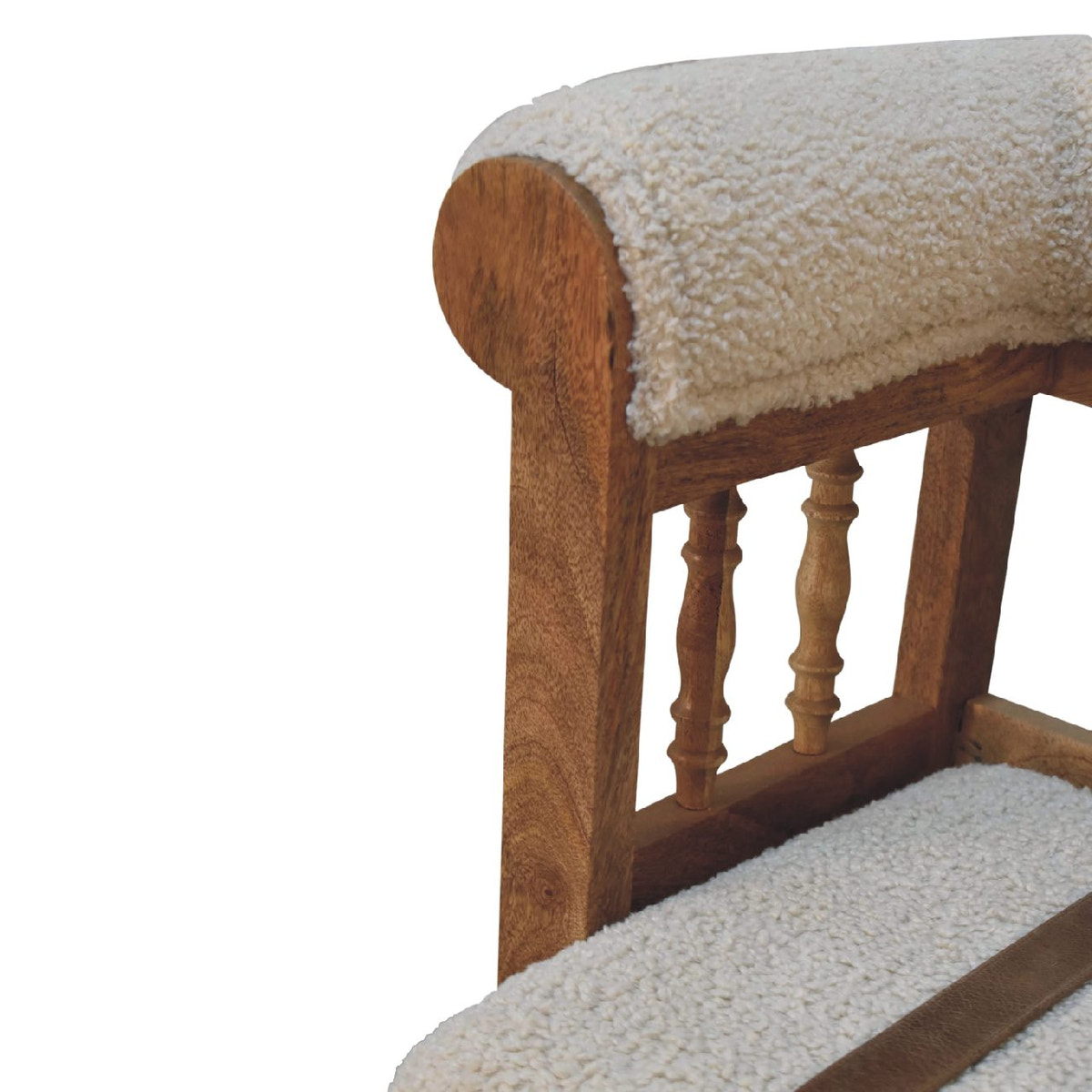 Strapped Hallway Bench | Oak Mango Wood
