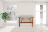 Strapped Hallway Bench | Oak Mango Wood