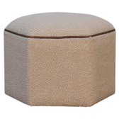 Serenity Hexagonal Footstool | Boucle