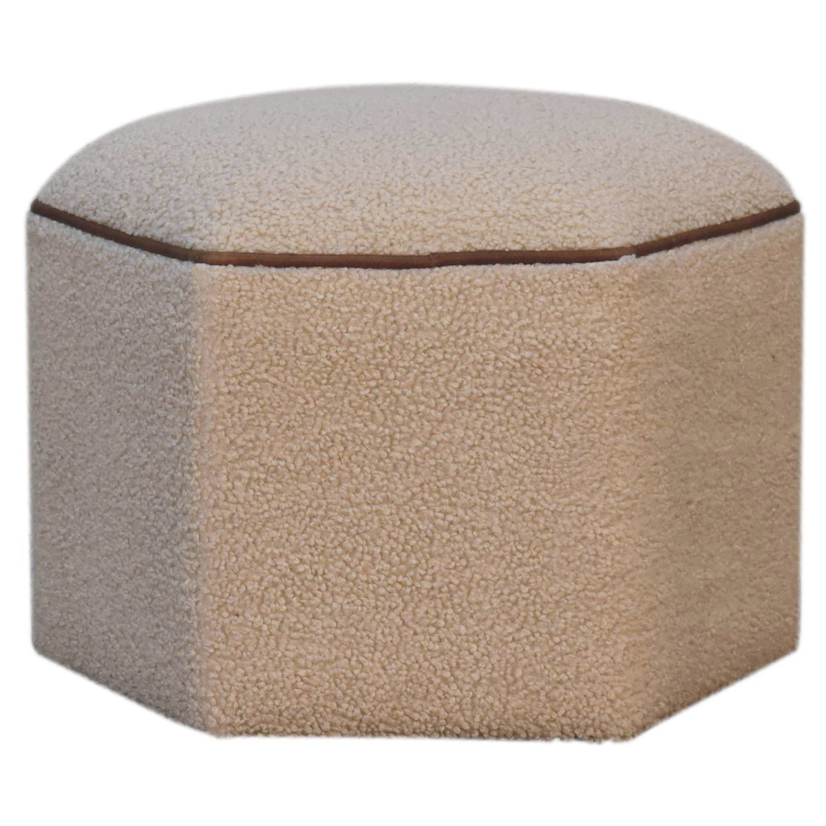 Serenity Hexagonal Footstool | Boucle