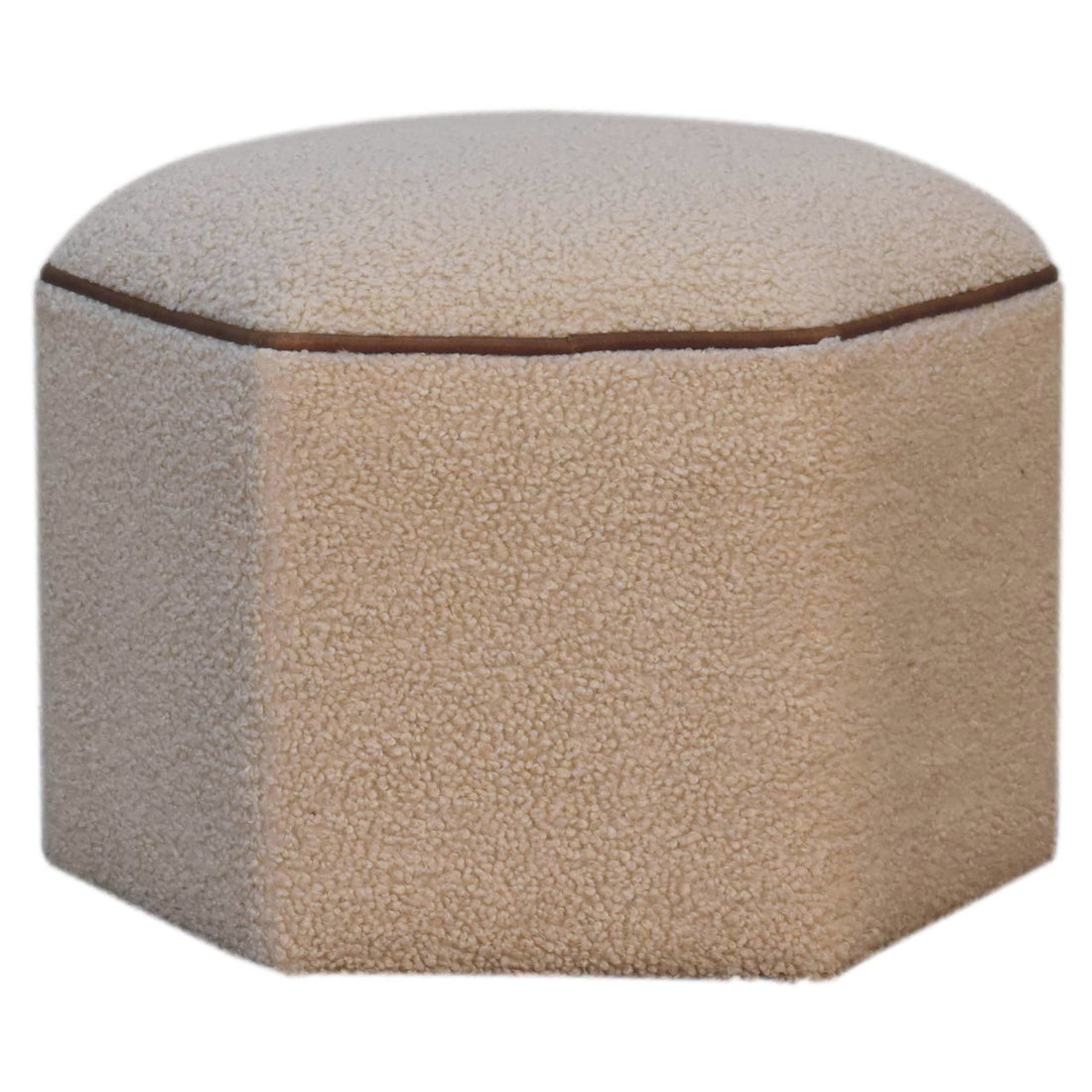 Serenity Hexagonal Footstool | Boucle