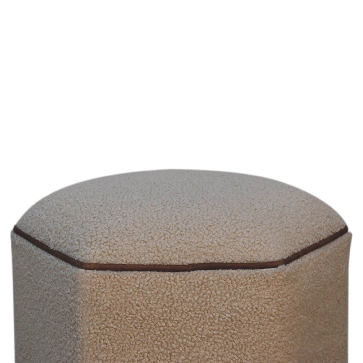 Serenity Hexagonal Footstool | Boucle
