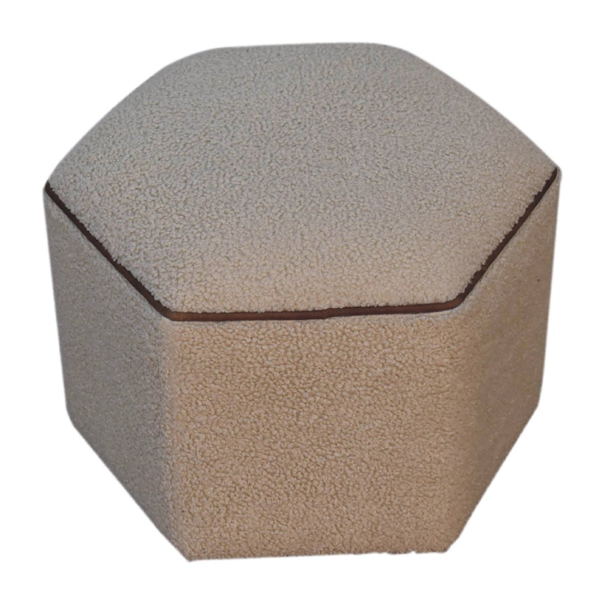 Serenity Hexagonal Footstool | Boucle
