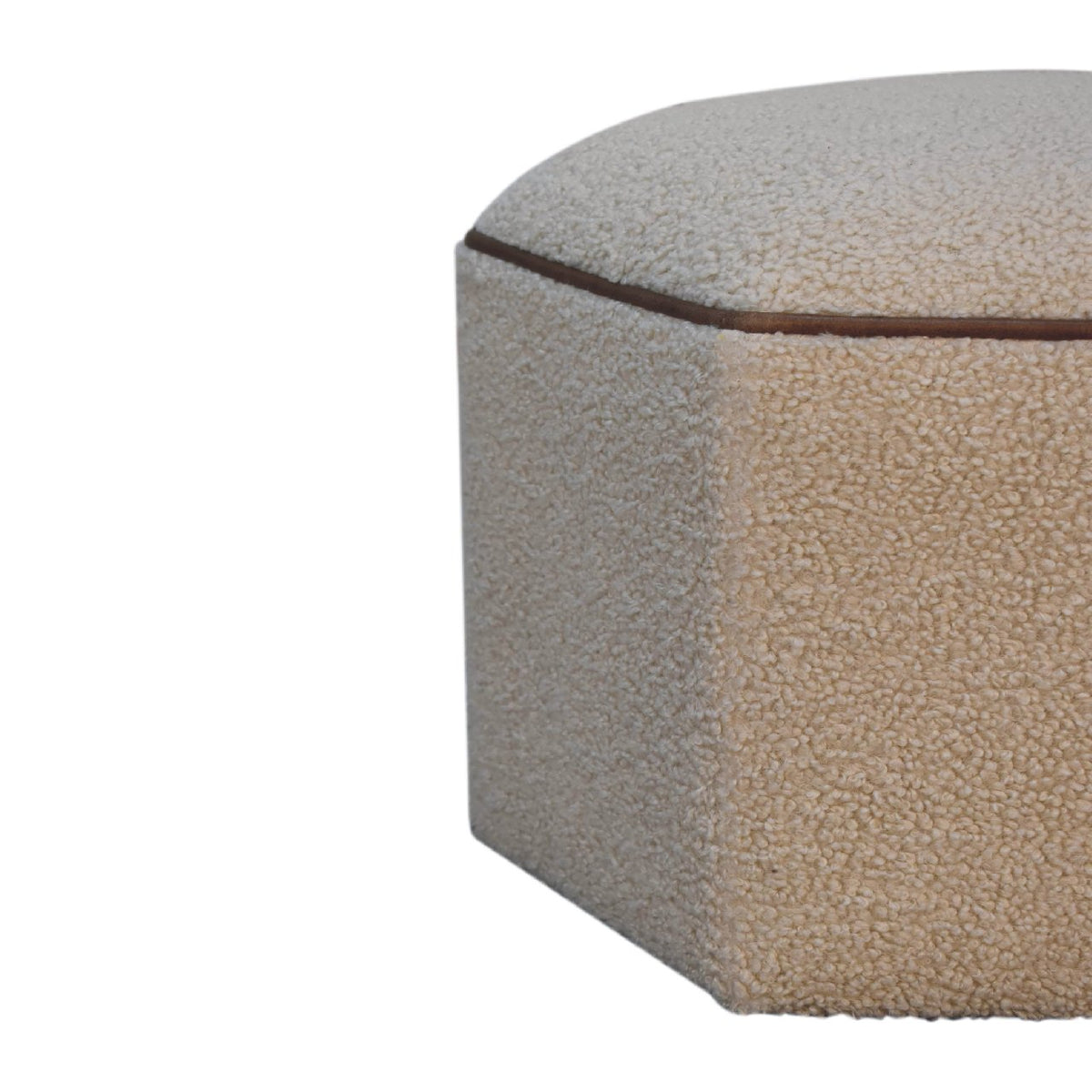 Serenity Hexagonal Footstool | Boucle