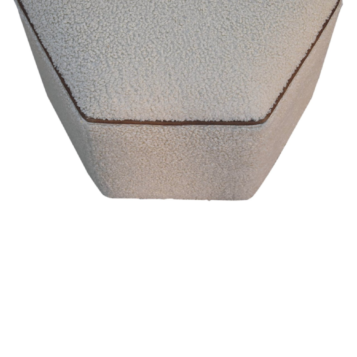 Serenity Hexagonal Footstool | Boucle