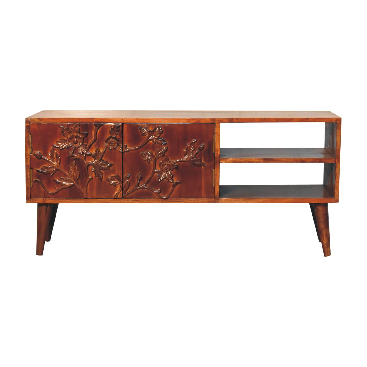 Botanic TV Media Unit | Chestnut Solid Mango Wood