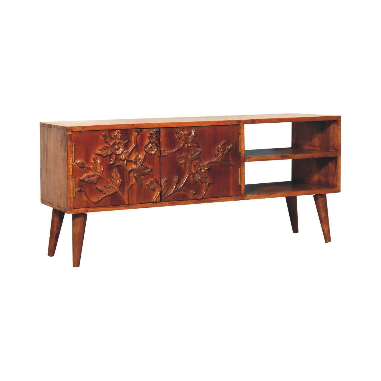 Botanic TV Media Unit | Chestnut Solid Mango Wood