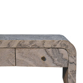 Nouveau Coffee Table | Marble-Effect Solid Mango Wood