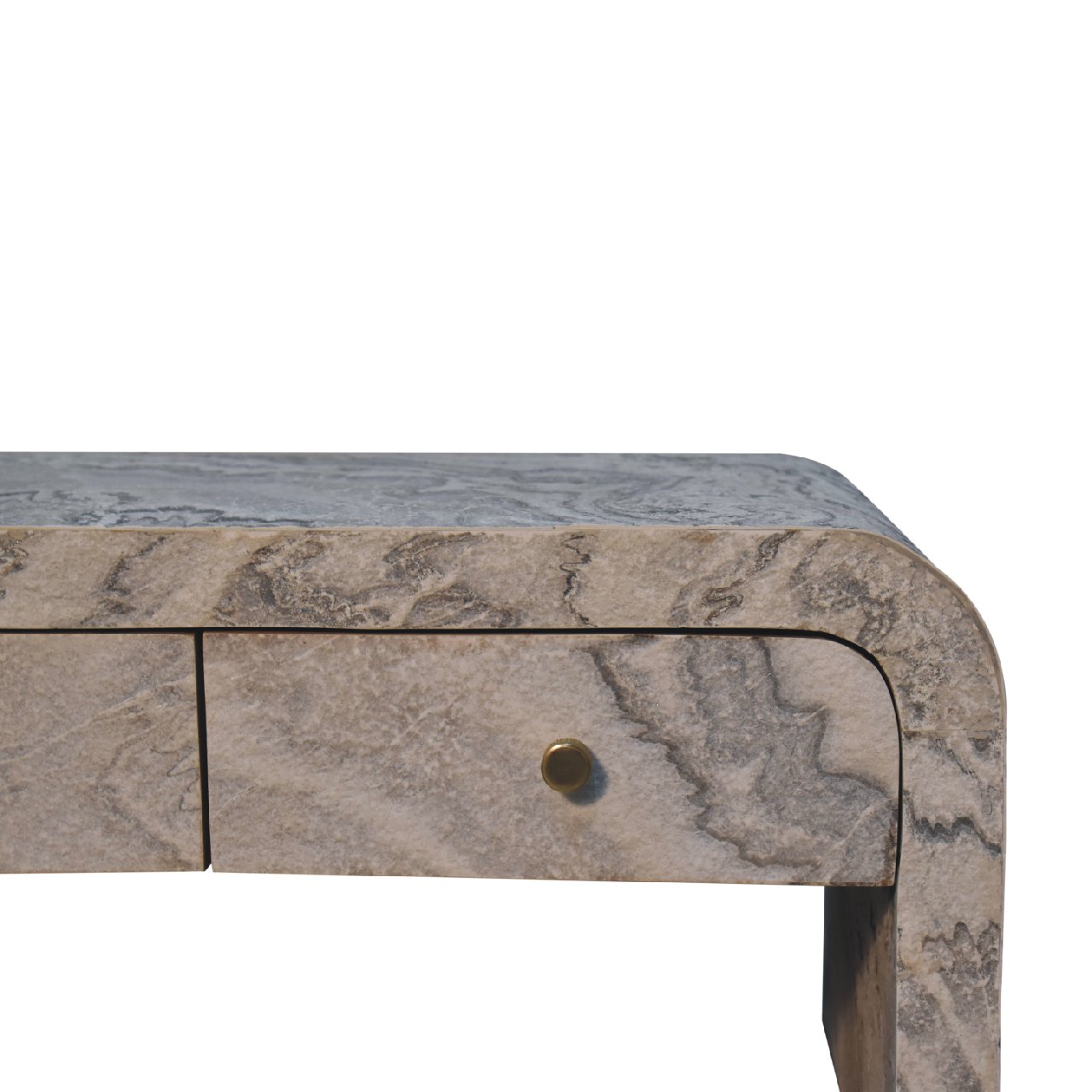 Nouveau Coffee Table | Marble-Effect Solid Mango Wood