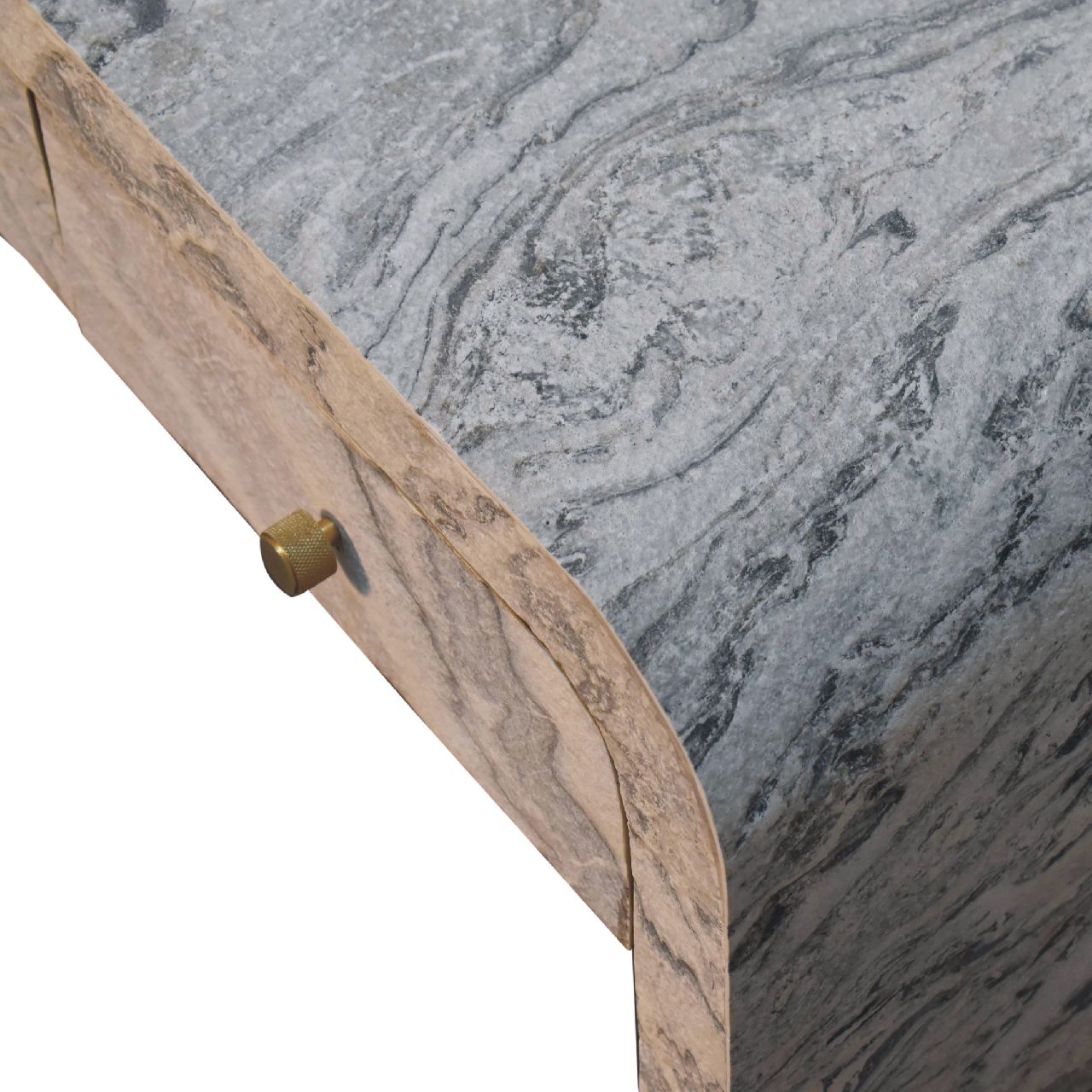 Nouveau Coffee Table | Marble-Effect Solid Mango Wood