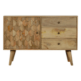 Pineapple Carved Sideboard Chest of Drawers | Hand-Carved