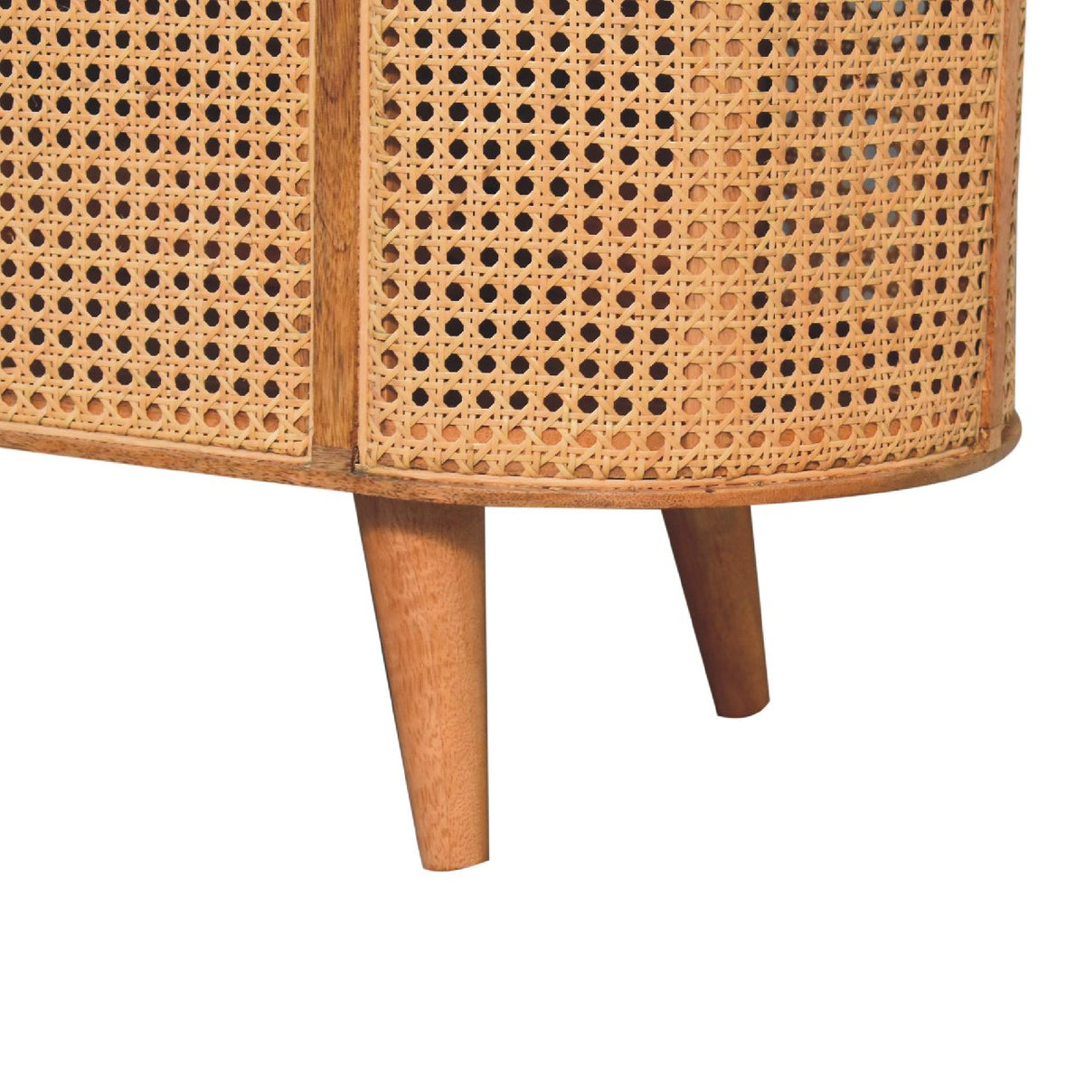 Larrisa Rounded Lid up Blanket Box Storage Bench | Oak Solid Mango Wood