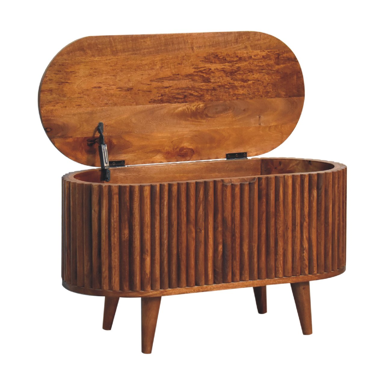 Reeve Blanket Box Storage Bench | Chestnut Mango Wood