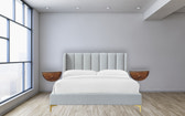 Chestnut Crescent Floating Bedside Table | Wall-Mounted
