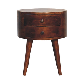 Odyssey Bedside Table | Chestnut Solid Mango Wood